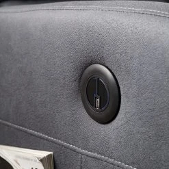 Modoform Fauteuil Relax Bartlett - Microfibre Gris - Confort Ultime et Design Élégant -Pas Cher Fauteuils Magasin 1000200112 200731 14211200016 DETAILS P000000001000200112