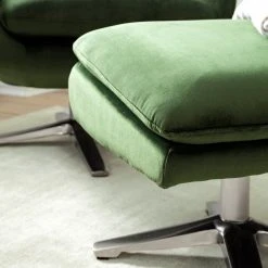 Jack & Alice Fauteuil Bracon en Velours Vert Foncé - Confort et Élégance -Pas Cher Fauteuils Magasin 1000200113 200903 09542000007 DETAILS P000000001000200113
