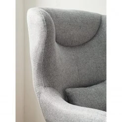 Fauteuil Bergère Fredriks Barnard Gris - Tissé à Plat Confortable et Élégant -Pas Cher Fauteuils Magasin 1000200114 200731 06173200016 DETAILS P000000001000200114