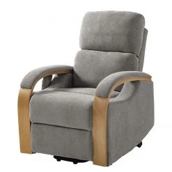 Modoform Fauteuil TV Rosales I - Microfibre Gris, Confort et Élégance pour Votre Salon
