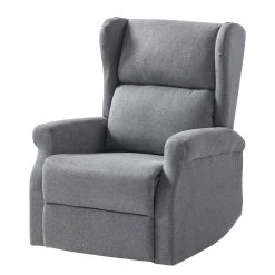 Modoform Relaxsessel Barley - Fauteuil Relax Gris Tissé à Plat - Confort et Style