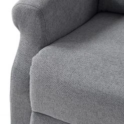 Modoform Relaxsessel Barley - Fauteuil Relax Gris Tissé à Plat - Confort et Style -Pas Cher Fauteuils Magasin 1000200119 200724 14034400042 DETAILS P000000001000200119