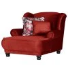 Ridgevalley Fauteuil bergère Lusse en Velours Rouge cerise - Confort et Élégance -Pas Cher Fauteuils Magasin 1000205804 200227 16253000385 IMAGE P000000001000205804