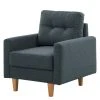 Fauteuil Koski I en Tissu Bleu - Confort et Style par Norrwood