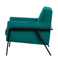 Norrwood Fauteuil Hanko I - Velours Tissu Lito Turquoise - Fauteuil 1 place -Pas Cher Fauteuils Magasin 1000207162 200520 14264500149 DETAILS P000000001000207162