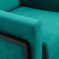 Norrwood Fauteuil Hanko I - Velours Tissu Lito Turquoise - Fauteuil 1 place -Pas Cher Fauteuils Magasin 1000207162 200520 14264500154 DETAILS P000000001000207162
