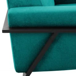 Norrwood Fauteuil Hanko I - Velours Tissu Lito Turquoise - Fauteuil 1 place -Pas Cher Fauteuils Magasin 1000207162 200520 14264500155 DETAILS P000000001000207162