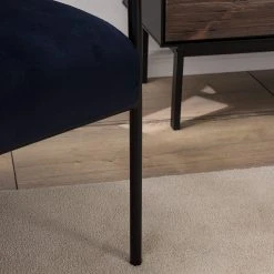 Mørteens Fauteuil Narpes Velours Bleu Foncé - Confort et Élégance pour Votre Salon -Pas Cher Fauteuils Magasin 1000208971 210302 14094500014 DETAILS P000000001000208971