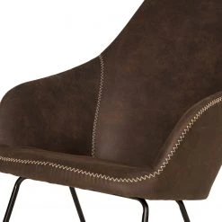 Mørteens Fauteuil à Bascule Kumia I - Cuir Vieilli Marron - Confort Élégant -Pas Cher Fauteuils Magasin 1000208983 210302 06065600006 DETAILS P000000001000208983