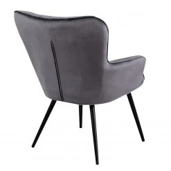 Mørteens Fauteuil Boltby I - Velours Anthracite - Confort Intemporel -Pas Cher Fauteuils Magasin 1000209128 200415 11582300007 DETAILS P000000001000209128