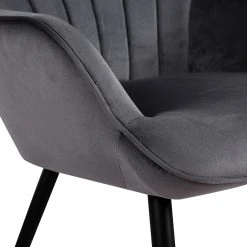 Mørteens Fauteuil Boltby I - Velours Anthracite - Confort Intemporel -Pas Cher Fauteuils Magasin 1000209128 200415 11582400008 DETAILS P000000001000209128