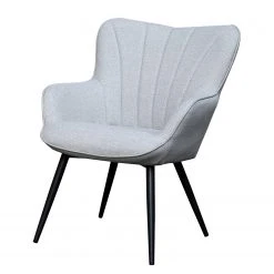 Fauteuil 1 place Boltby II en tissu gris par Mørteens - Confort et élégance