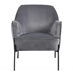 Fauteuil Bohemia Gris Velours avec Repose-Pieds - Confort et Style par Mørteens -Pas Cher Fauteuils Magasin 1000209172 200415 12032900256 DETAILS P000000001000209172