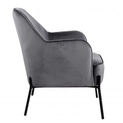 Fauteuil Bohemia Gris Velours avec Repose-Pieds - Confort et Style par Mørteens -Pas Cher Fauteuils Magasin 1000209172 200415 12033100258 DETAILS P000000001000209172