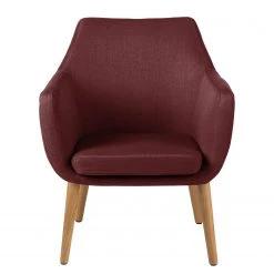 Mørteens Fauteuil Nicholas - Fauteuil 1 place en tissu rouge foncé, design confortable -Pas Cher Fauteuils Magasin 1000213141 201204 06192400020 DETAILS P000000001000213141