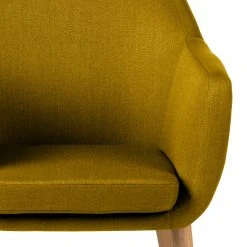 Fauteuil Nicholas Mørteens - Tissu Jaune Curry - Confort et Élégance -Pas Cher Fauteuils Magasin 1000213182 201204 06194400041 DETAILS P000000001000213182