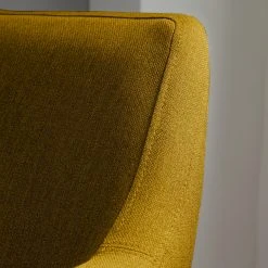 Fauteuil Nicholas Mørteens - Tissu Jaune Curry - Confort et Élégance -Pas Cher Fauteuils Magasin 1000213182 201204 06195000047 DETAILS P000000001000213182