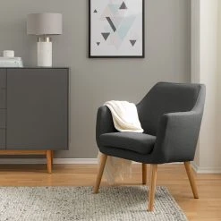 Mørteens Fauteuil Nicholas - Tissu Gris foncé - Fauteuil 1 place design et confortable -Pas Cher Fauteuils Magasin 1000213183 201204 06195600050 MOOD DETAILS P000000001000213183 mood