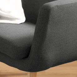 Mørteens Fauteuil Nicholas - Tissu Gris foncé - Fauteuil 1 place design et confortable -Pas Cher Fauteuils Magasin 1000213183 201204 06200700061 DETAILS P000000001000213183