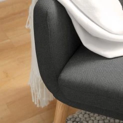 Mørteens Fauteuil Nicholas - Tissu Gris foncé - Fauteuil 1 place design et confortable -Pas Cher Fauteuils Magasin 1000213183 201204 06200800062 DETAILS P000000001000213183