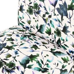 Kayoom Chaise Capitonnée Indira II - Tissu Noir / Vert et Blanc - Hêtre Massif - Fauteuil 1 Place -Pas Cher Fauteuils Magasin 1000214193 200529 06041400119 DETAILS P000000001000214193