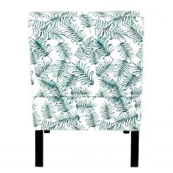 Kayoom Chaises capitonnées Indira V en Tissu et Hêtre massif, Noir/Vert et blanc | Fauteuils 1 place -Pas Cher Fauteuils Magasin 1000214195 200529 06042700133 DETAILS P000000001000214195