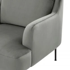 Fredriks Fauteuil Bleecker - Velours Gris, Fauteuil 1 Place Confortable et Élégant -Pas Cher Fauteuils Magasin 1000216232 210107 16315400285 DETAILS P000000001000216232