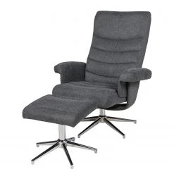 Duo Collection Fauteuil relax Markham - Tissu Gris - Confort Exceptionnel