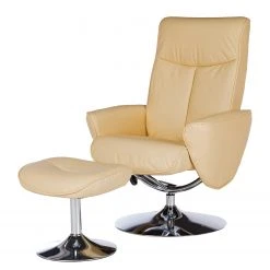 Modoform Fauteuil de relaxation Vincenzo - Crème | Confort Supérieur