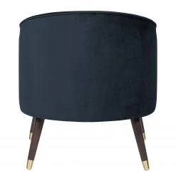 Ridgevalley Fauteuil Volonne - Velours Ravi Bleu foncé | Fauteuil 1 place élégant et confortable -Pas Cher Fauteuils Magasin 1000227292 210319 14051900041 DETAILS P000000001000227292