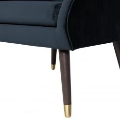 Ridgevalley Fauteuil Volonne - Velours Ravi Bleu foncé | Fauteuil 1 place élégant et confortable -Pas Cher Fauteuils Magasin 1000227292 210319 14052300047 DETAILS P000000001000227292