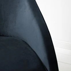 Ridgevalley Fauteuil Volonne - Velours Ravi Bleu foncé | Fauteuil 1 place élégant et confortable -Pas Cher Fauteuils Magasin 1000227292 210325 06594400029 DETAILS P000000001000227292