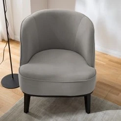 Ridgevalley Fauteuil Voiteur - Microfibre Sela Gris, Fauteuil 1 Place Confortable et Élégant -Pas Cher Fauteuils Magasin 1000227385 210506 10191100068 MOOD DETAILS P000000001000227385 mood