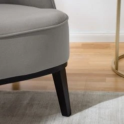 Ridgevalley Fauteuil Voiteur - Microfibre Sela Gris, Fauteuil 1 Place Confortable et Élégant -Pas Cher Fauteuils Magasin 1000227385 210506 10191200073 DETAILS P000000001000227385