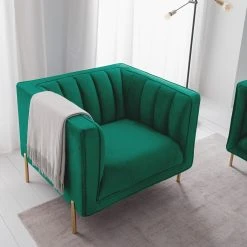 Fauteuil Borlo - Vert foncé | Fauteuil 1 place design | Jack & Alice -Pas Cher Fauteuils Magasin 1000227603 210702 06194400069 MOOD DETAILS P000000001000227603 mood