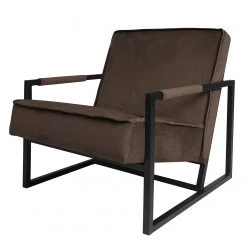 Fauteuil Novella - Velours Ravi Marron foncé | Confort et Élégance | Ars Manufacti