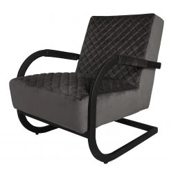 Fauteuil Liez en Velours Ravi Gris - Confort et Élégance | ars manufacti