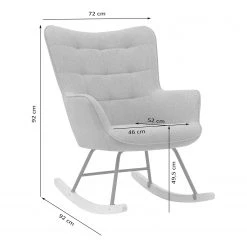 Fauteuil à bascule Mørteens Vessey I - Tissu Bleu ciel - Confort et style -Pas Cher Fauteuils Magasin 1000235806 210126 13063700065 SKETCH DETAILS P000000001000235806 sketch