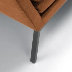 Fauteuil Chilli en Microfibre Hila Marron Doré-Gris - Studio Copenhagen -Pas Cher Fauteuils Magasin 1000238780 210121 14445600156 DETAILS P000000001000238780