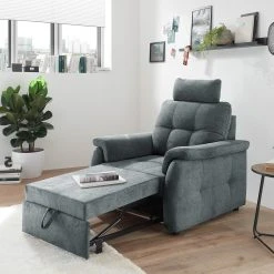 Fauteuil de relaxation Lomme en Microfibre Ranu Anthracite - Confort exceptionnel | Loftscape -Pas Cher Fauteuils Magasin 1000241652 210127 18085400094 MOOD DETAILS P000000001000241652 mood