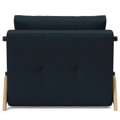 Fauteuil convertible Cubed - Tissu Mixed Dance : Bleu - Chêne clair | Innovation Möbel -Pas Cher Fauteuils Magasin 1000244278 210218 14545300041 DETAILS P000000001000244278
