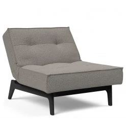 Innovation Möbel Fauteuil Splitback Eik - Tissu Mixed Dance : 521 Grey - Noir | Fauteuil 1 Place Moderne et Confortable -Pas Cher Fauteuils Magasin 1000244300 210218 15051400222 DETAILS P000000001000244300