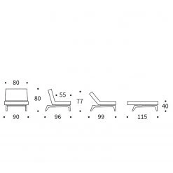 Innovation Möbel Fauteuil Splitback Eik - Tissu Mixed Dance : 521 Grey - Noir | Fauteuil 1 Place Moderne et Confortable -Pas Cher Fauteuils Magasin 1000244300 210218 15054900231 SKETCH DETAILS P000000001000244300 sketch