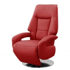 Fauteuil Relax Fredriks Givors - Cuir Rouge - Fonction Relaxation & Aide au Redressement | Confort Haut de Gamme