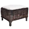 Ars Natura Repose-pieds Bedous - Tissu / Rotin | Fauteuil 1 place | Confort et Élégance -Pas Cher Fauteuils Magasin 1000255340 220513 010 IMAGE P000000001000255340
