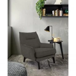 Studio Copenhagen Fauteuil Vieux Vichy Gris en Cuir Lecia | Fauteuil 1 Place Design -Pas Cher Fauteuils Magasin 1000256589 210722 16134700334 MOOD DETAILS P000000001000256589 mood