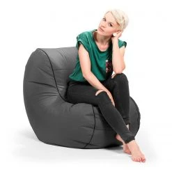Pouf poire Scuba Chillybean Anthracite - Confort moderne et élégance chez Magma-Heimtex -Pas Cher Fauteuils Magasin 1000259481 210421 15342200042 DETAILS P000000001000259481