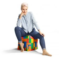 Magma-Heimtex Fauteuil pouf Bricks Cube - Pouf poire design et confortable -Pas Cher Fauteuils Magasin 1000259504 210421 15394500225 DETAILS P000000001000259504