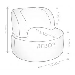 Magma-Heimtex Fauteuil Pouf Scuba Bebop - Bleu Pétrole | Pouf Poire Confortable et Élégant -Pas Cher Fauteuils Magasin 1000259524 210421 15425000346 SKETCH DETAILS P000000001000259524 sketch