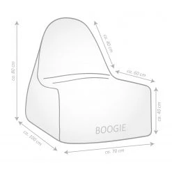 Magma-Heimtex Fauteuil pouf Felt Boogie - Gris | Pouf poire design et confortable -Pas Cher Fauteuils Magasin 1000259526 210421 15430700359 SKETCH DETAILS P000000001000259526 sketch